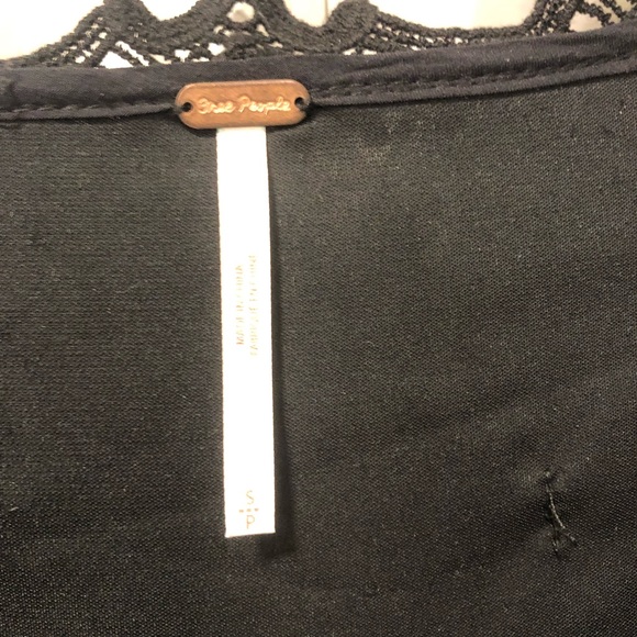 Free People Velvet Dreams Tunic Black Dress Size Small - Picture 13 of 14